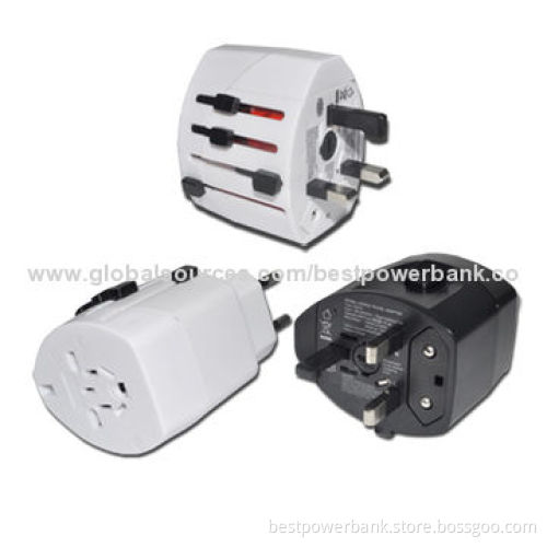 Hot Sell, EU, UK, US, AU Plugs, All-in-One, Worldwide International Travel Adapters with USB Charger